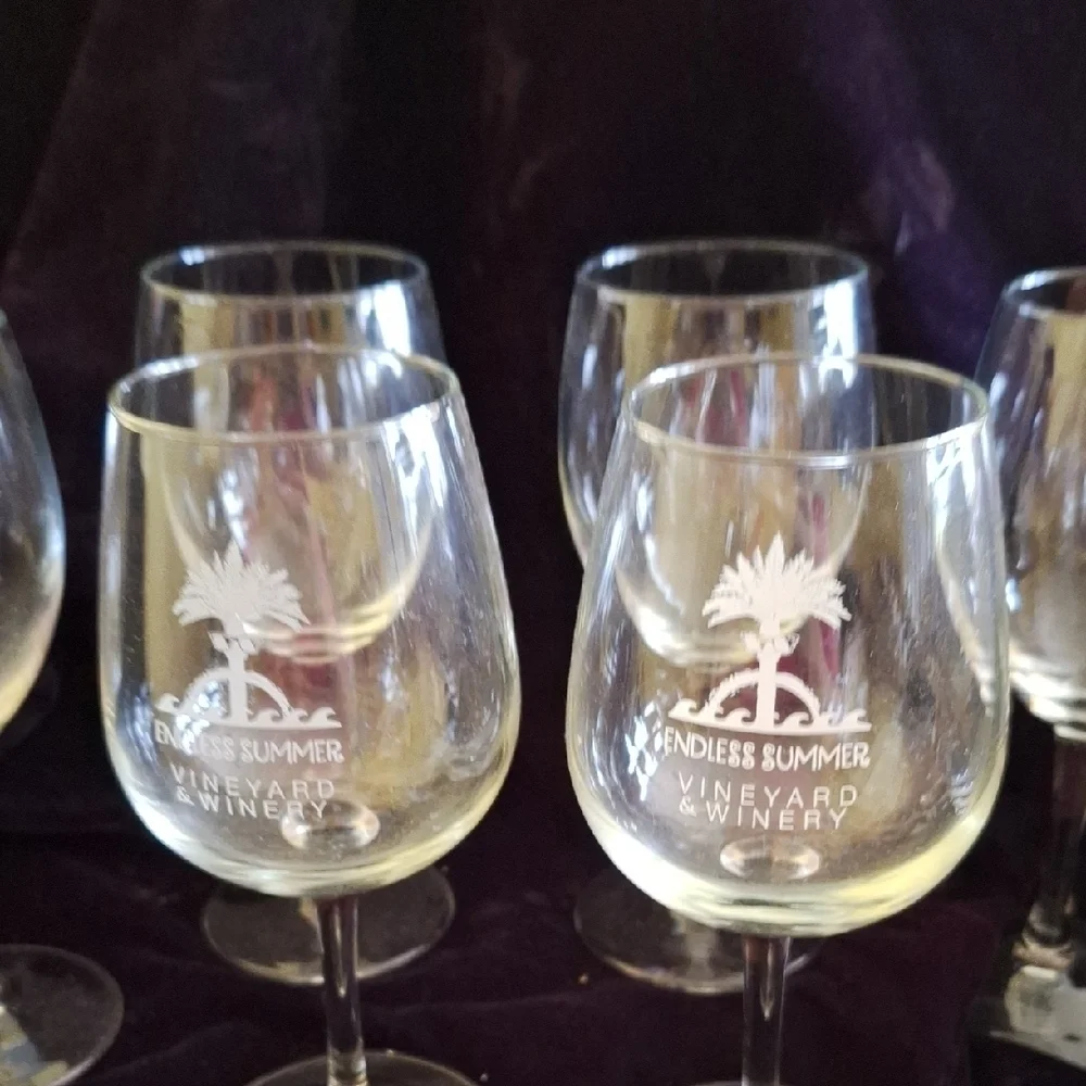 Stemmed Wine Glasses 7 Glasses